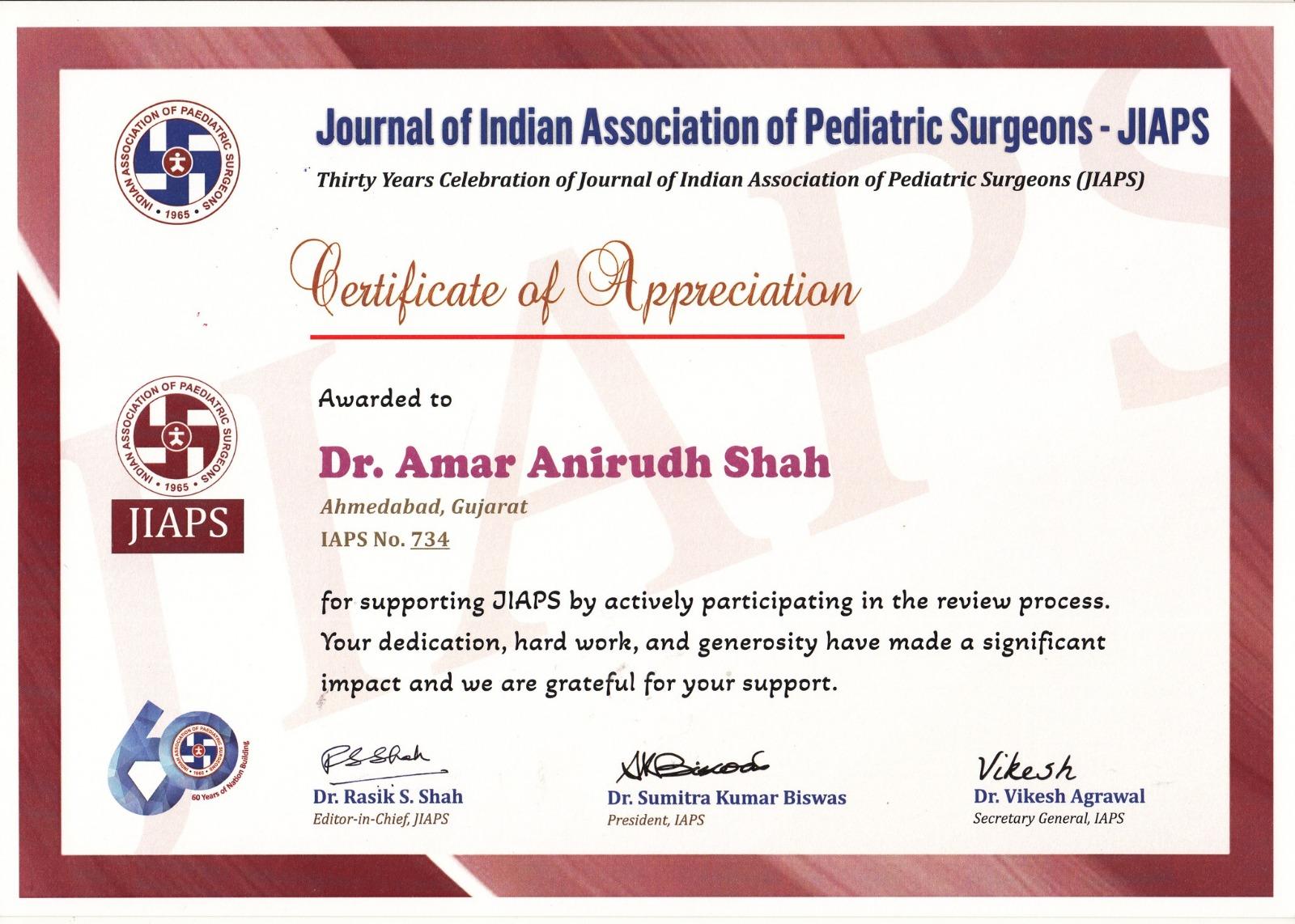 Certificates of Appreciation 2